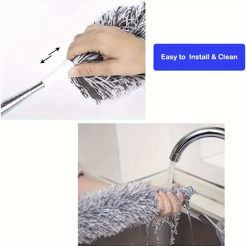 1pc, Retractable Dusters, Dust Removal Brush, Bendable Head Dusting Brush, Reusable Washable
