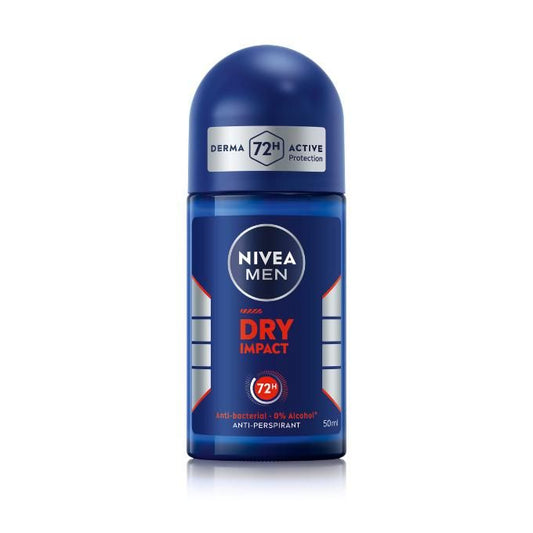 NIVEA Dry Impact Roll-on For Men, 72h- 50ml (Pack Of 3)