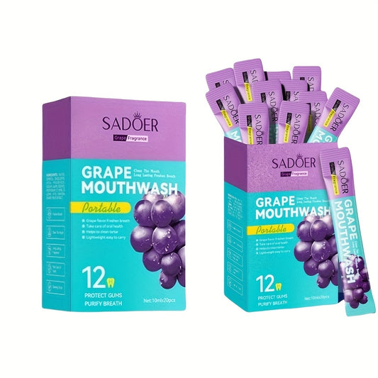 10ml x 20 Sachets SADOER Grape Mouthwash