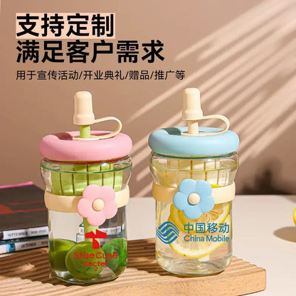 Sunflower fruity Glass cup