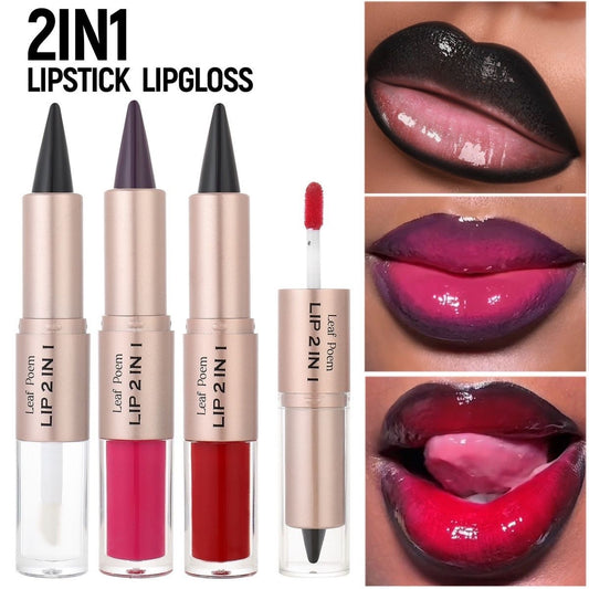 Dual-Ended Matte Lipstick & Gloss Duo