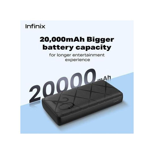 Infinix XPower Quick Charging Go 20000 MAh Power Bank 15W Fast Charging