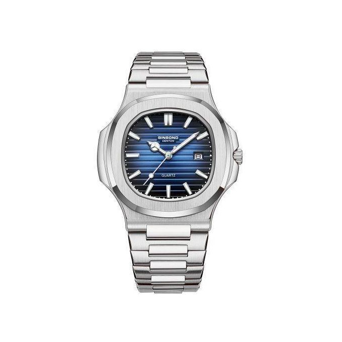 New Binbond Retro Men's. Watch  Fashion Night Light Waterproof Square Black Label