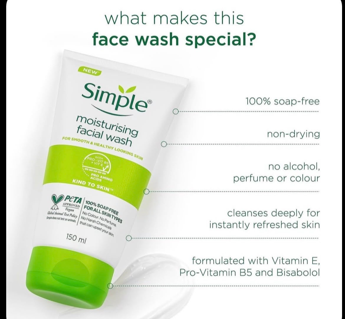 Original Simple Moisturising Face Wash 150ml