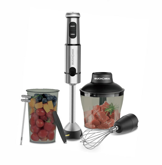 4 in 1 BuchyMix Multifunction Food Chopper With Turbo Stick Immersion Blender