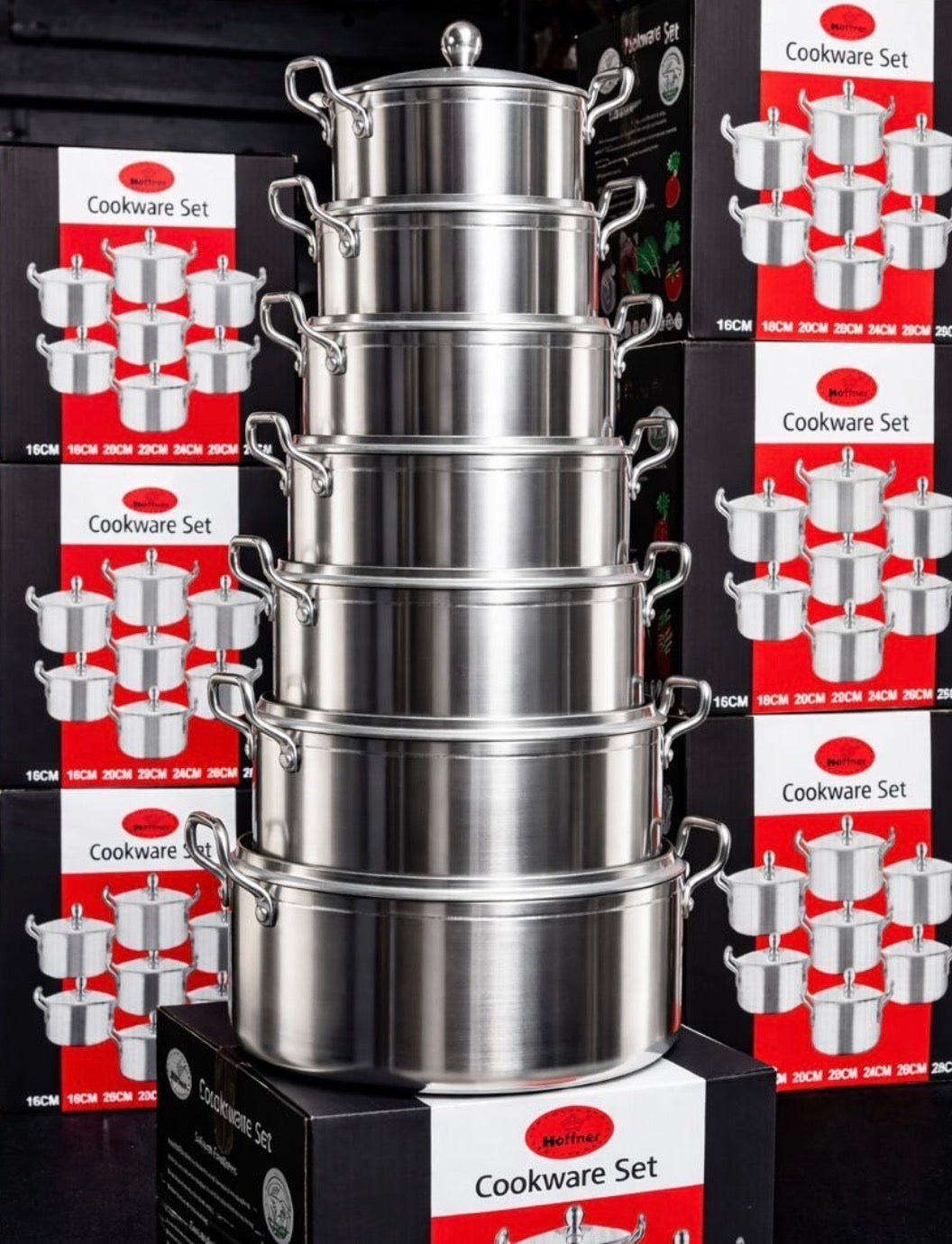 7PCS HOFFNER ALUMINIUM POTS