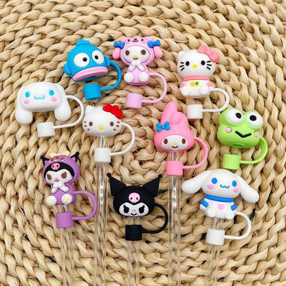 Cute Cartoon Straw Cover
