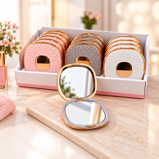 Elegant 2X Compact Pocket Mirror