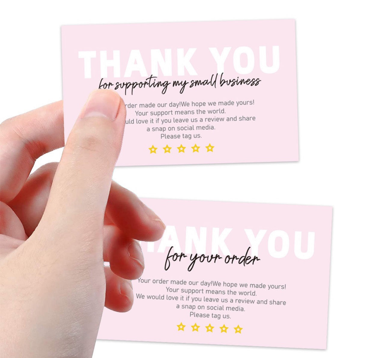 Thank you card 50pcs