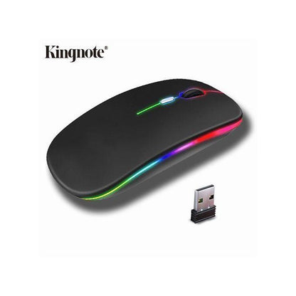 New Kingnote Wireless Rechargeable Mouse Black