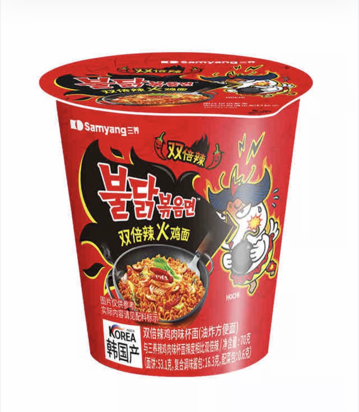 Original Sanyang double spicy cup noodles 70g