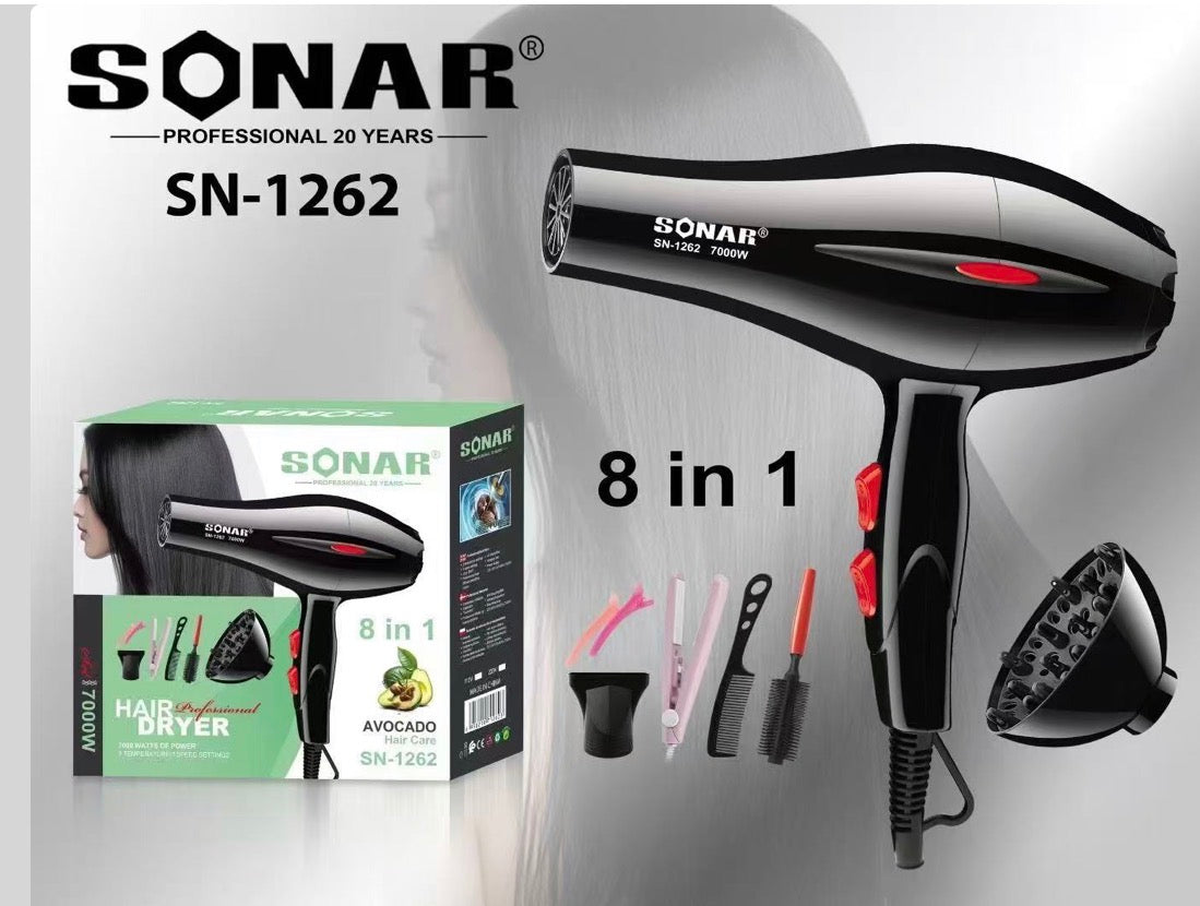8in1 Sonar Hair Dryer SN-1262