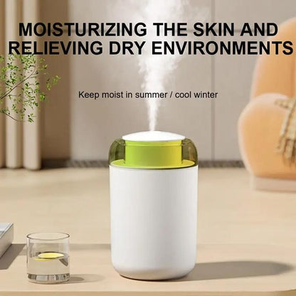 TIMBUTUS 1.2L Portable Air Humidifier with 7 Color Night Light for Bedroom & Office,