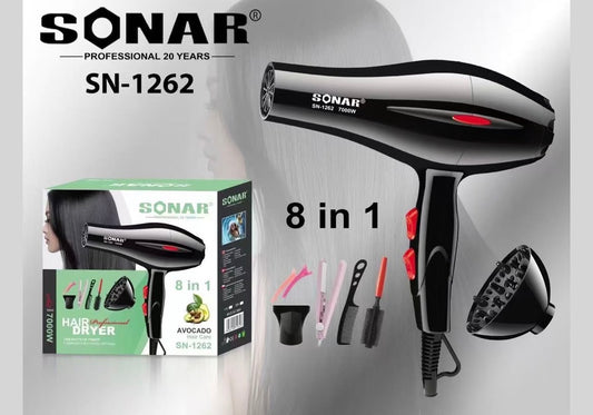 Sonar 8 in 1 hair dryer