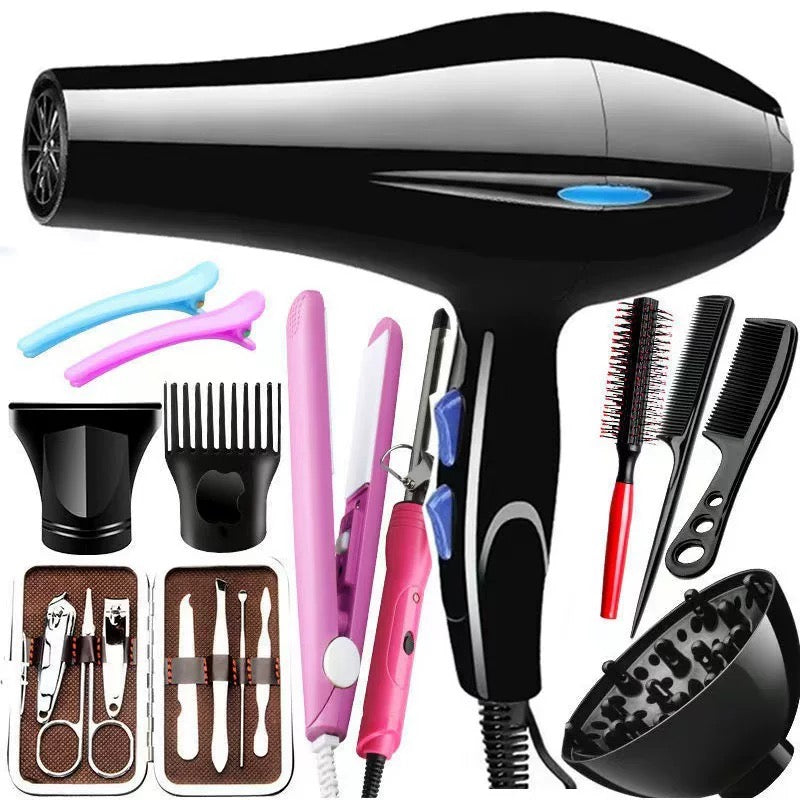 Hair dryer high-power household with accessories suit hair dryer foreign