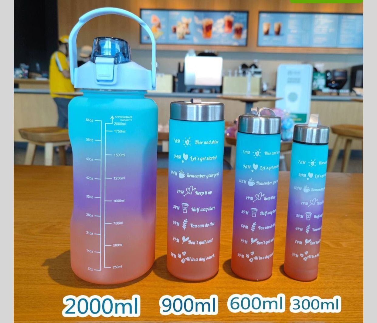 4in1 motivational water bottle