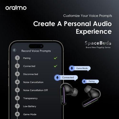 New 2026 Oraimo SpaceBuds Beyond Sound Hybrid Noise Cancelling
