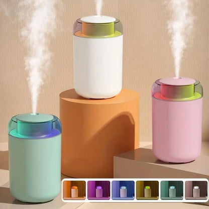 TIMBUTUS 1.2L Portable Air Humidifier with 7 Color Night Light for Bedroom & Office,