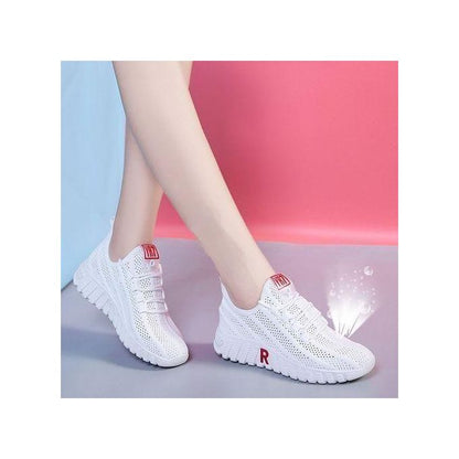 New Trendy  Mesh Breathable Sneakers for ladies - White