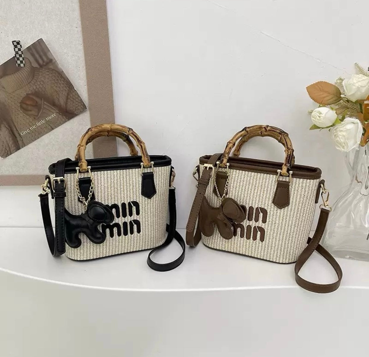 Wooden hand bag (Min Min)