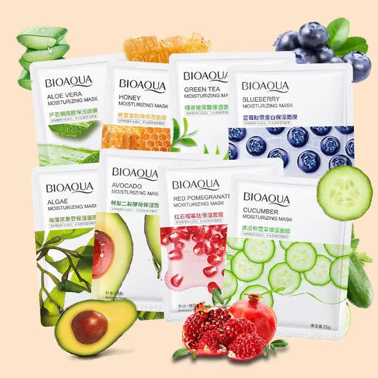 Mixed Flavor Moisturizing Facial Mask Dozen (12pcs)