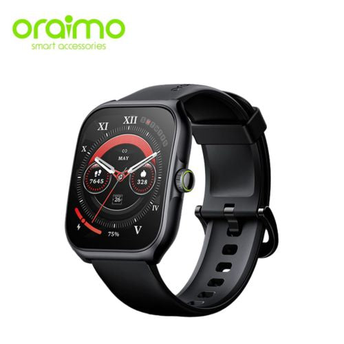 Latest 2026 Oraimo Watch Nova AM 2.01 AMOLED Screen Curved Cover Smart Watch