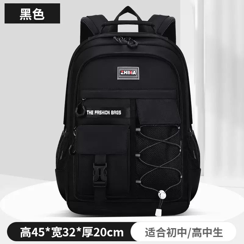 New Trendy high school Student Large Capacity Schoolbag Fashionable Simple All-match Backpack