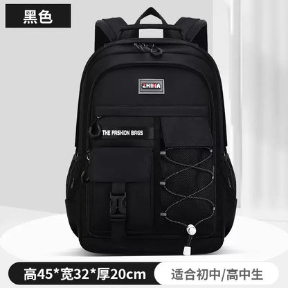 New Trendy high school Student Large Capacity Schoolbag Fashionable Simple All-match Backpack