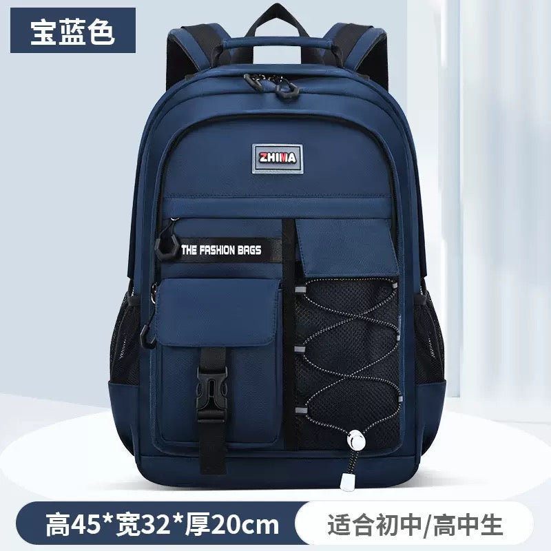 New Trendy high school Student Large Capacity Schoolbag Fashionable Simple All-match Backpack