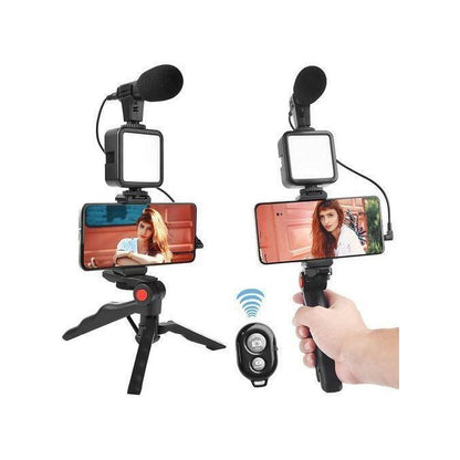 Live LED Light Stand And Phone Holder Video Ring Lights