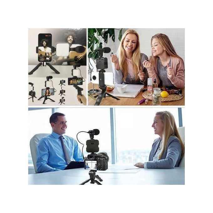 Live LED Light Stand And Phone Holder Video Ring Lights