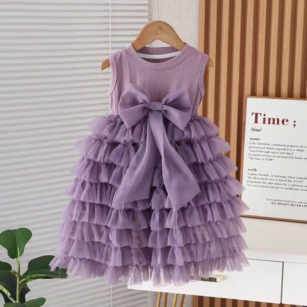 Princess Layered Bow Dress