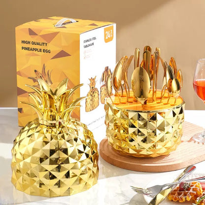 Luxury Golden Pineapple Spoon Set