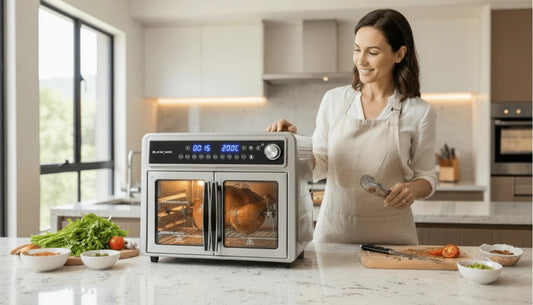 Buchymix All Stainless Steel Dual Compartment XL French Door Air Fryer Oven