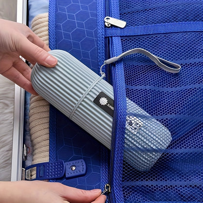 Travel toothbrush with portable storage case, rinsing cup, and toothpaste holder